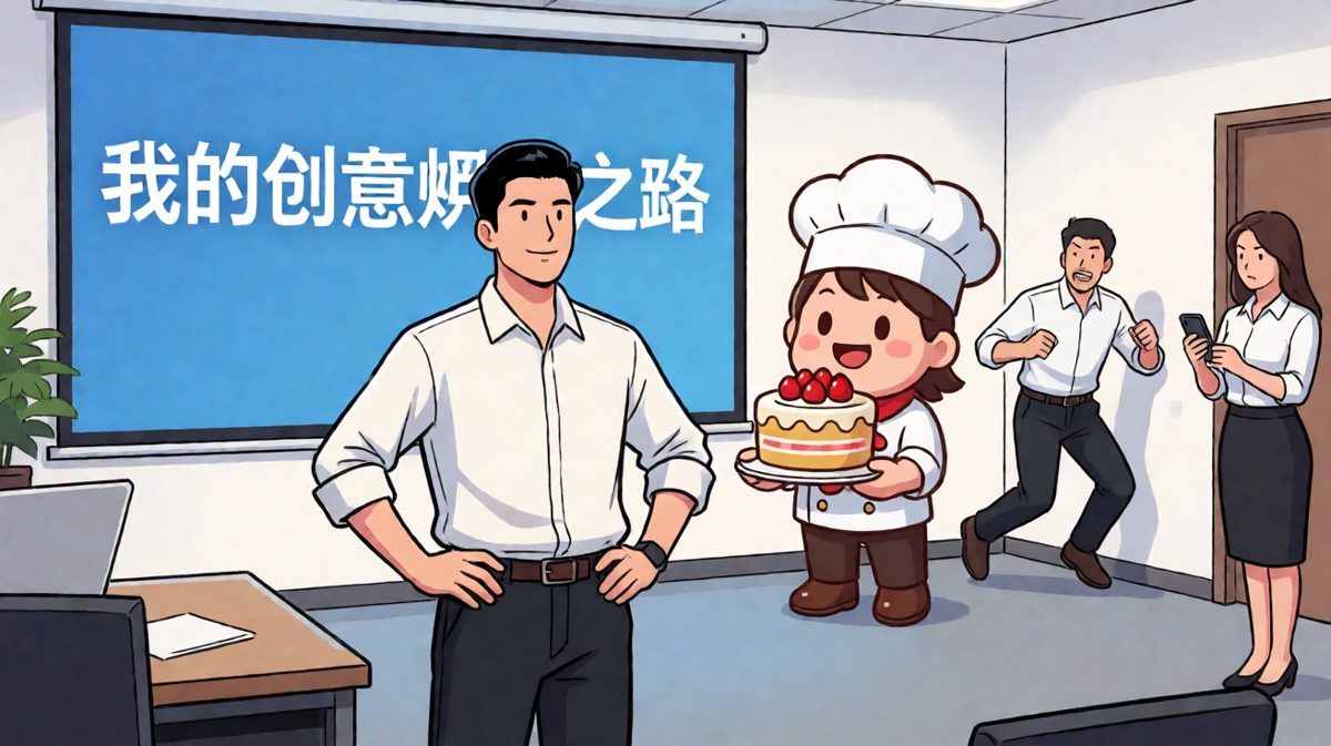 主角：我是不是超厉害！角落里的同事：救命啊——