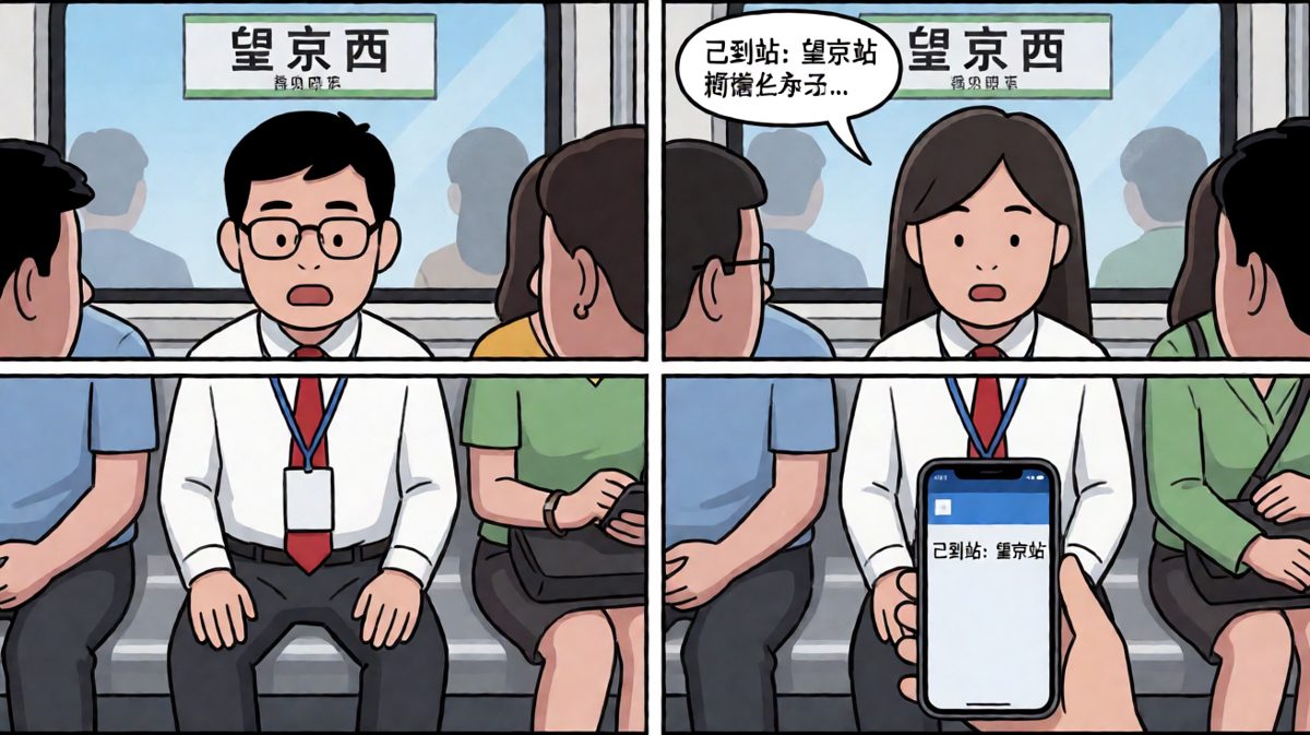 一睁眼发现已经坐过三站……