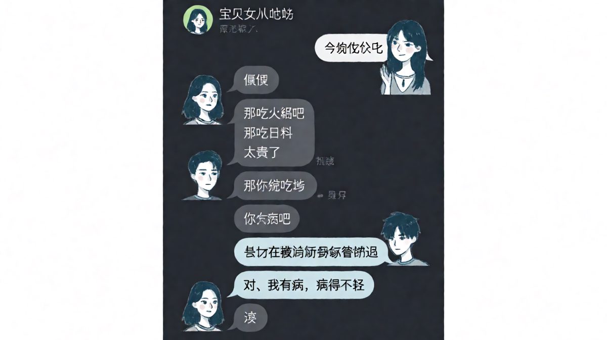 男生用套路回答却被套路反杀的经典翻车。