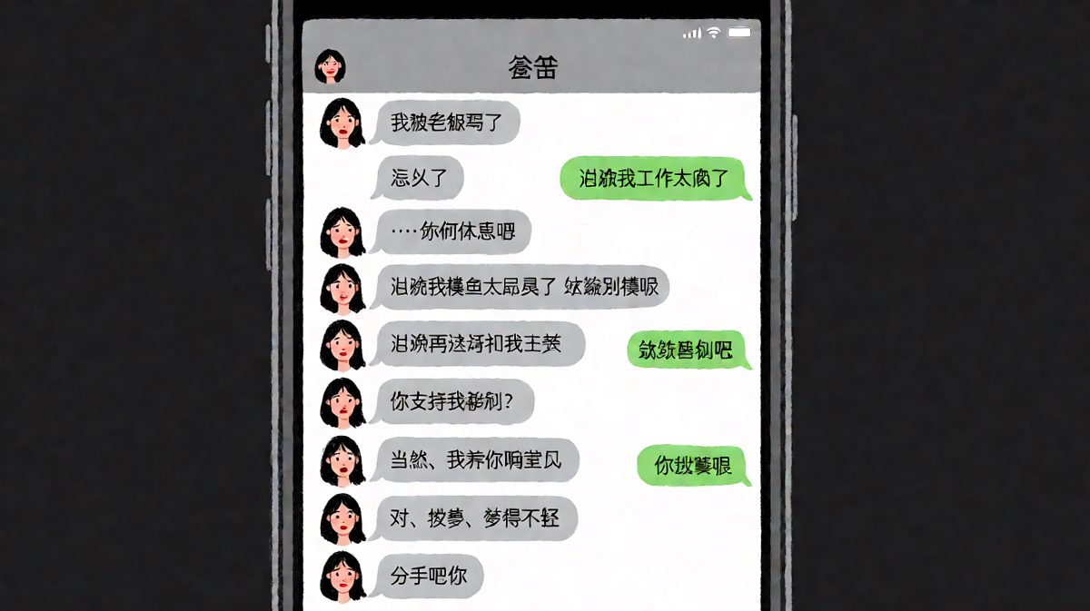 男生盲目豪言壮语被现实无情打脸。