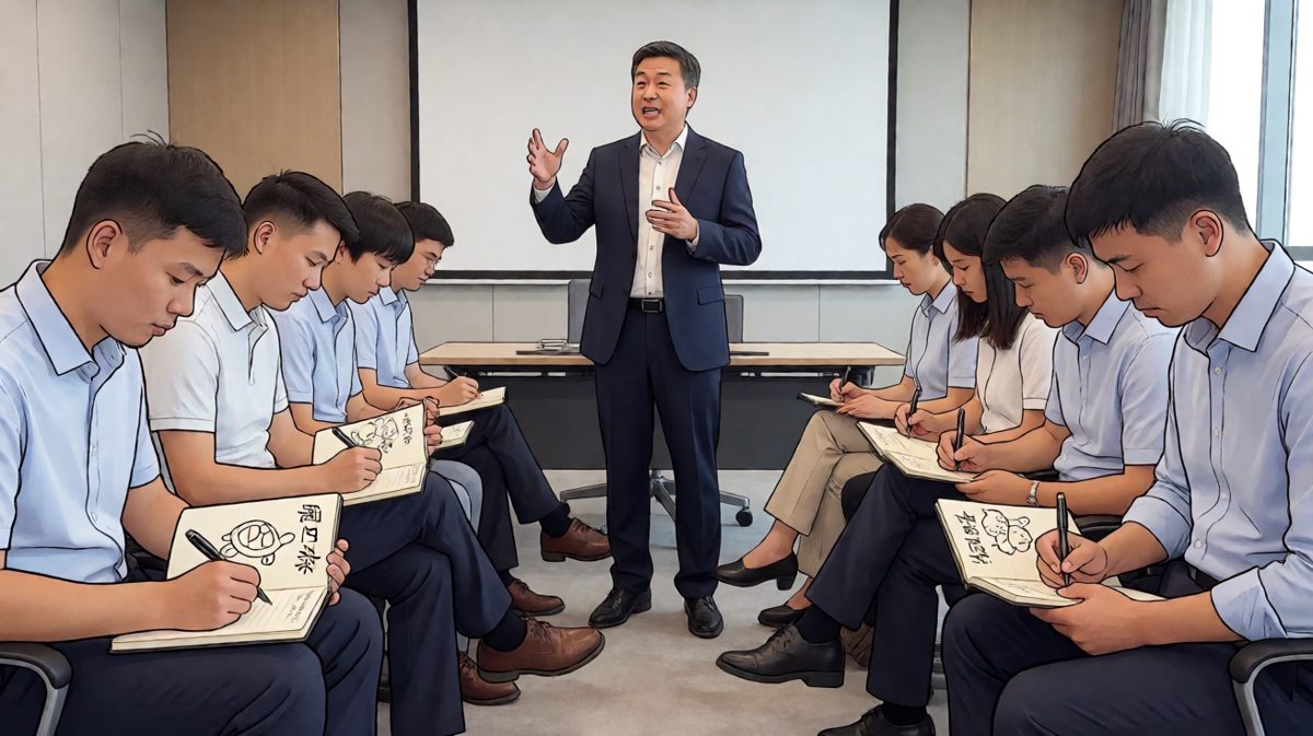 表面上我在认真听，实际上我在精神离职