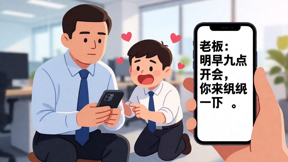 当老板说"简单说几点"的时候