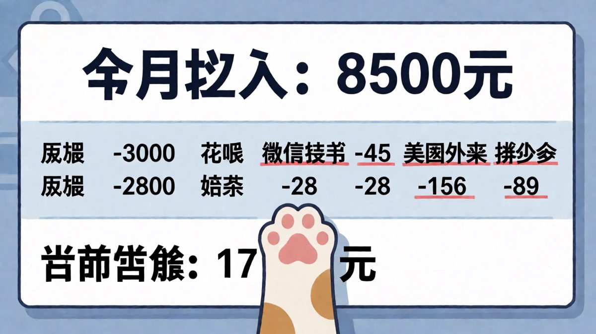 工资只是从我的银行卡路过了一下
