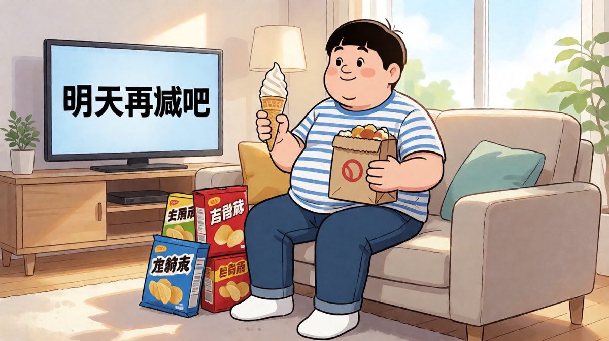 结局：减肥？从明天开始！