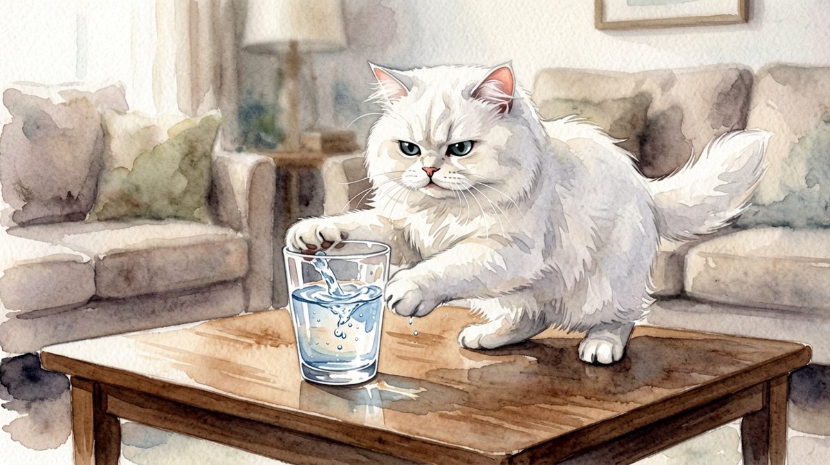 猫：不是我推的，是地球引力先动的手
