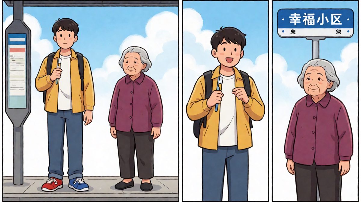 冲到公交站，才发现今天其实是周日……