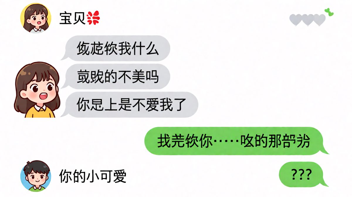 送命题反杀：'你喜欢我什么'变成'喜欢你吃的那部分'