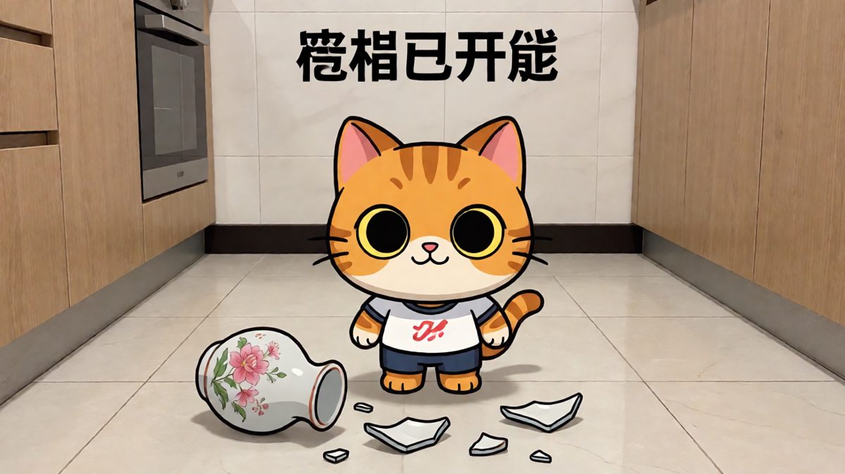 监控拍下的'案发现场'，它居然还笑场了！