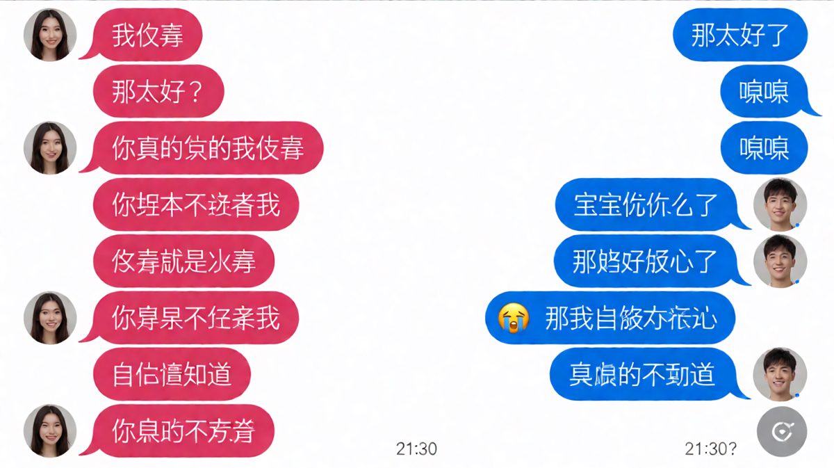 我没事等于有事，但男生就是猜不出来