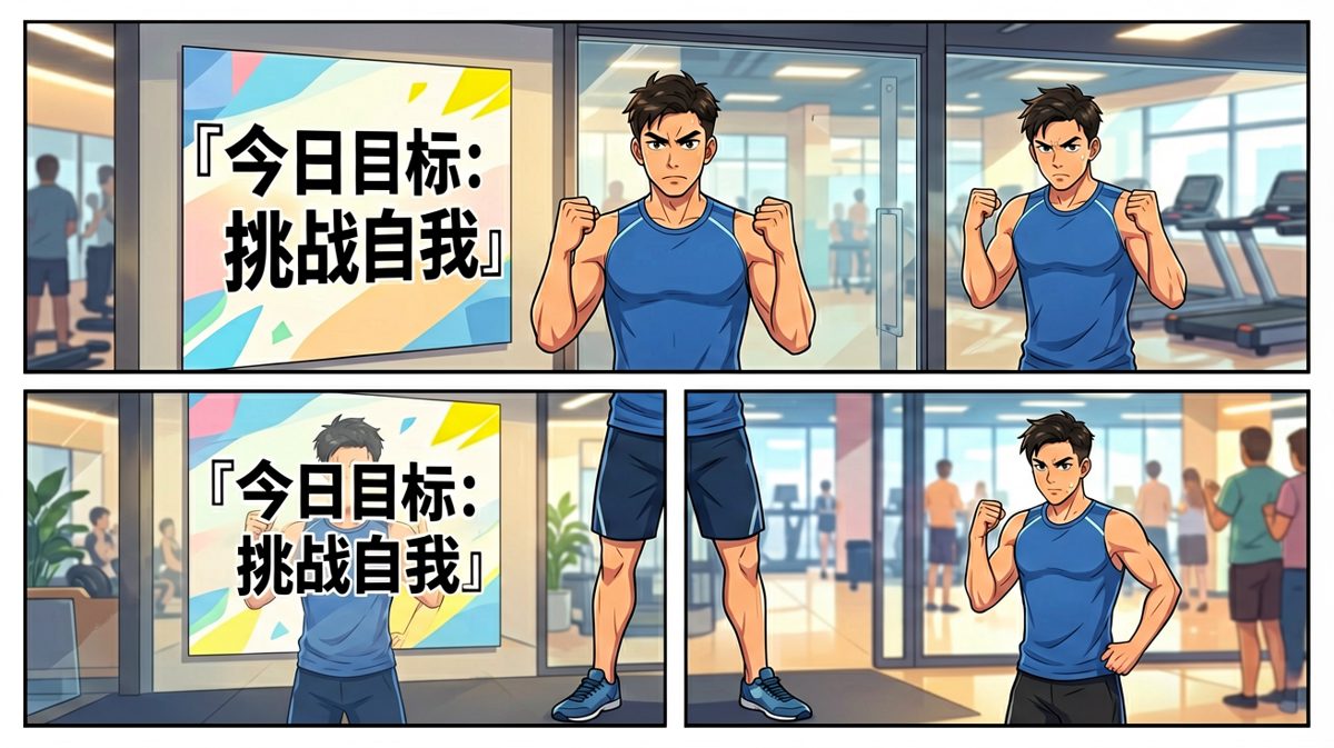 第一天健身，气势不能输！