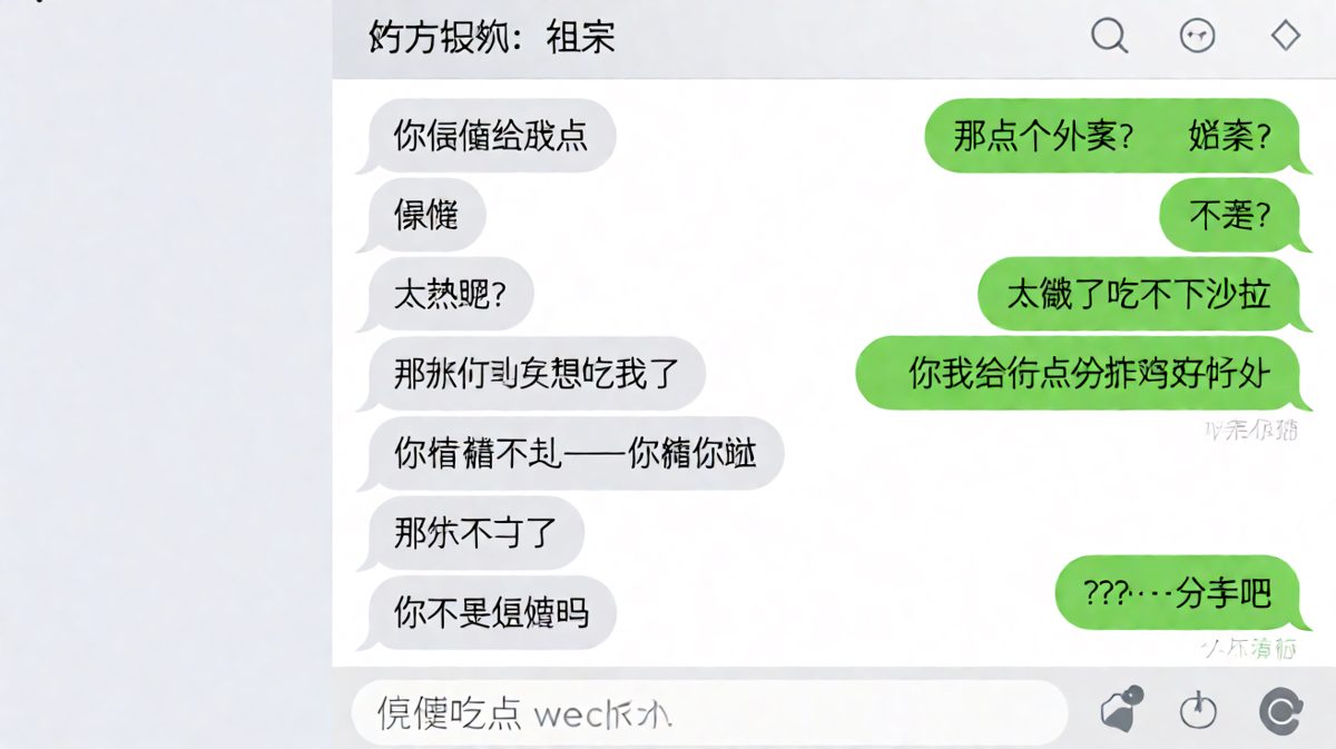 从'随便'到'分手'，男朋友在3分钟内精准踩中所有雷区