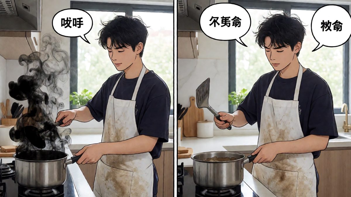 烟太大了，慌了