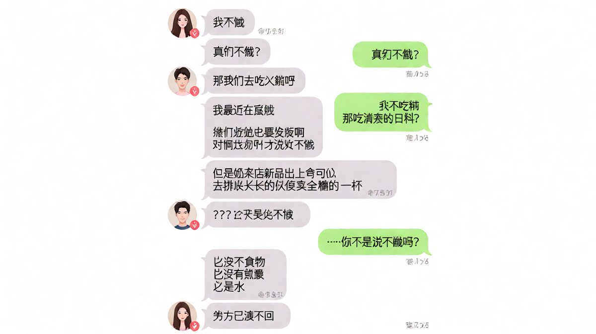 嘴上说不饿嘴上说不饿，转头跑去喝全糖奶茶
