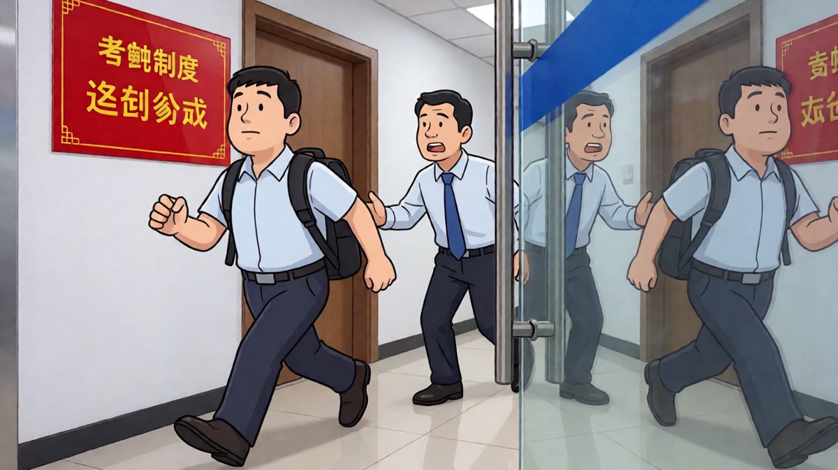 场景四：老板问员工为什么迟到，员工说'因为路太直，我走得不够有曲线美'