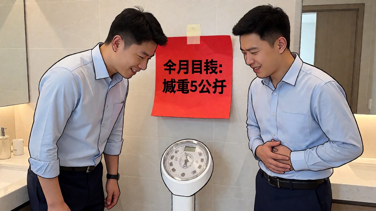 第二天上秤，两人面面相觑，减肥计划彻底宣告失败。