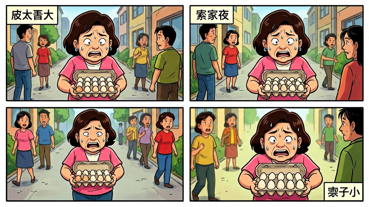 小心翼翼捧蛋回家，如履薄冰