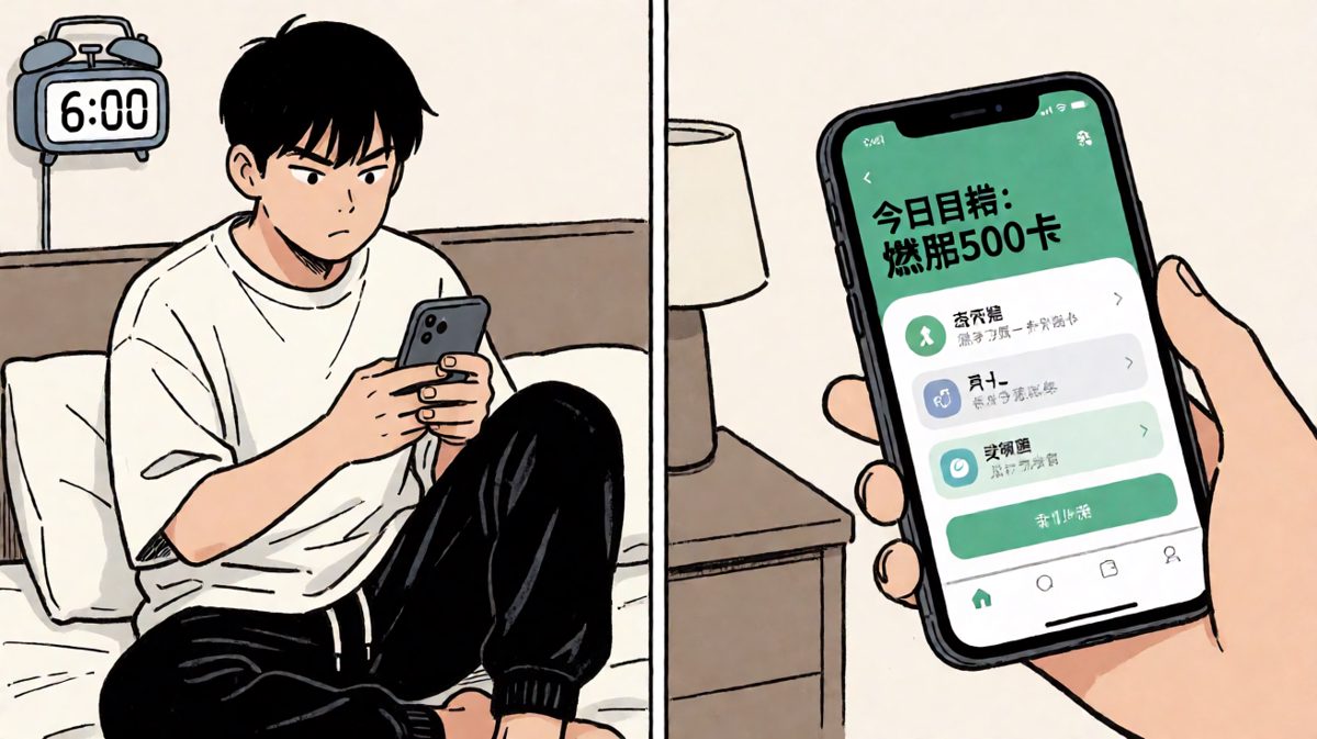 雄心勃勃的健身第一天，立flag时刻