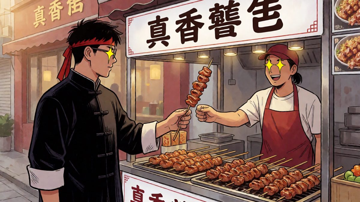 当美食出现在面前…
