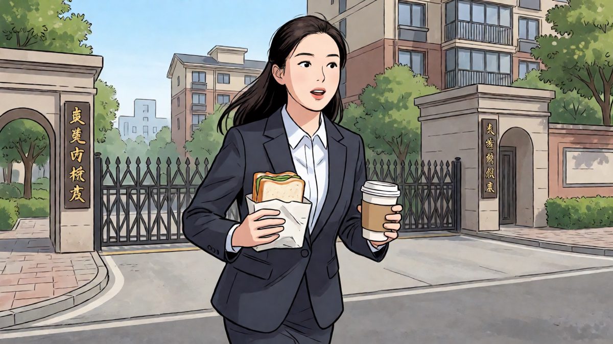 小李：再晚就迟到了！一路狂飙出门