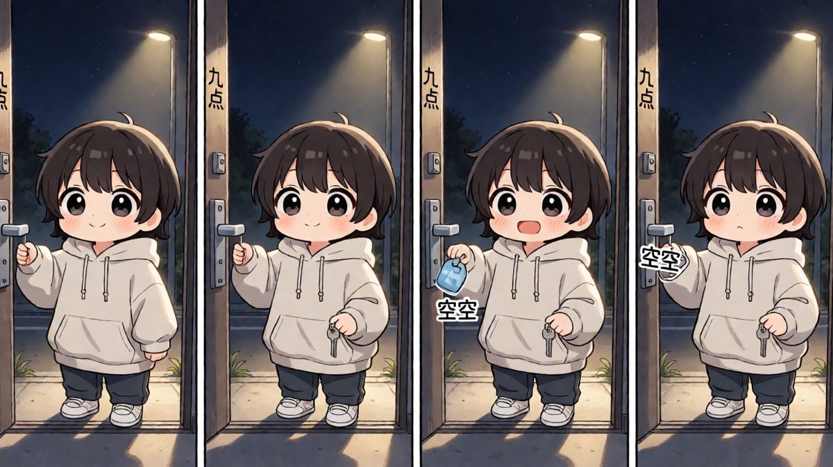 等等……钥匙在哪？！