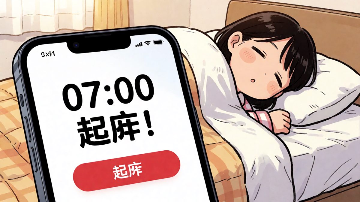 闹钟响了，但根本不想动