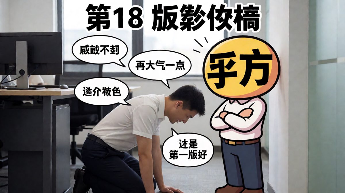 甲方的每一个意见，都是打工人的劫数。