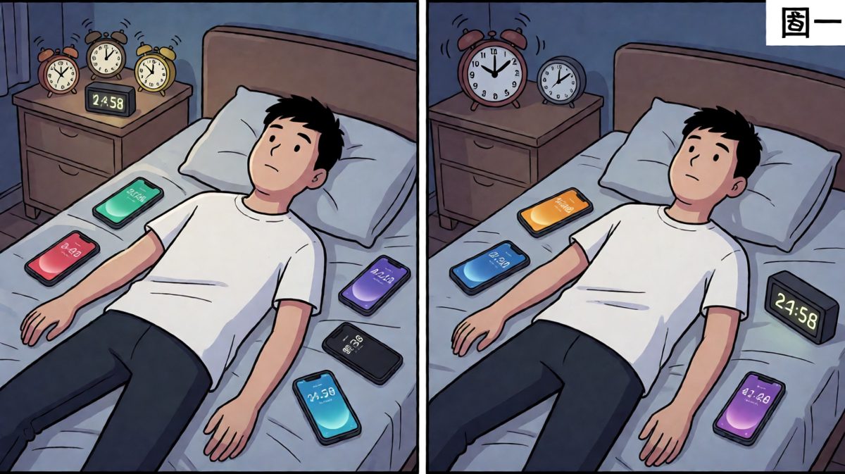 周一凌晨，闹钟大军集体袭击我的卧室