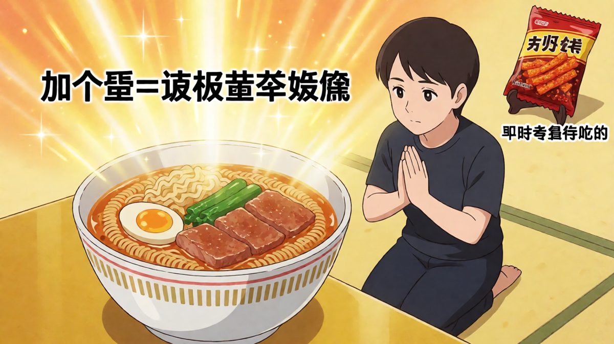 月底的穷鬼，一碗泡面也能吃出米其林的感觉
