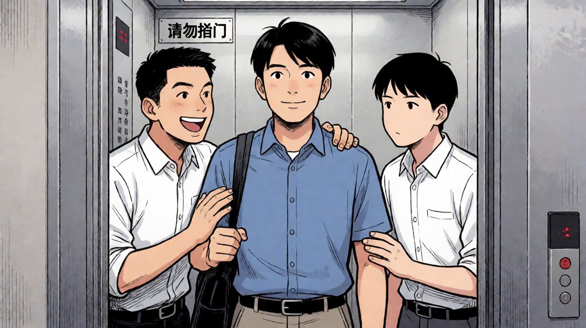 电梯里遇到不太熟的同事，比公开处刑还尴尬