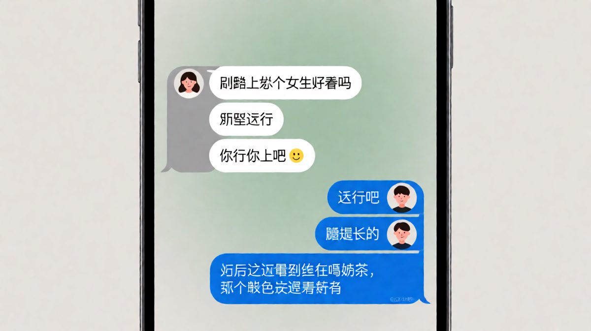 以为要走吃醋剧本，结果男生全程盯奶茶。