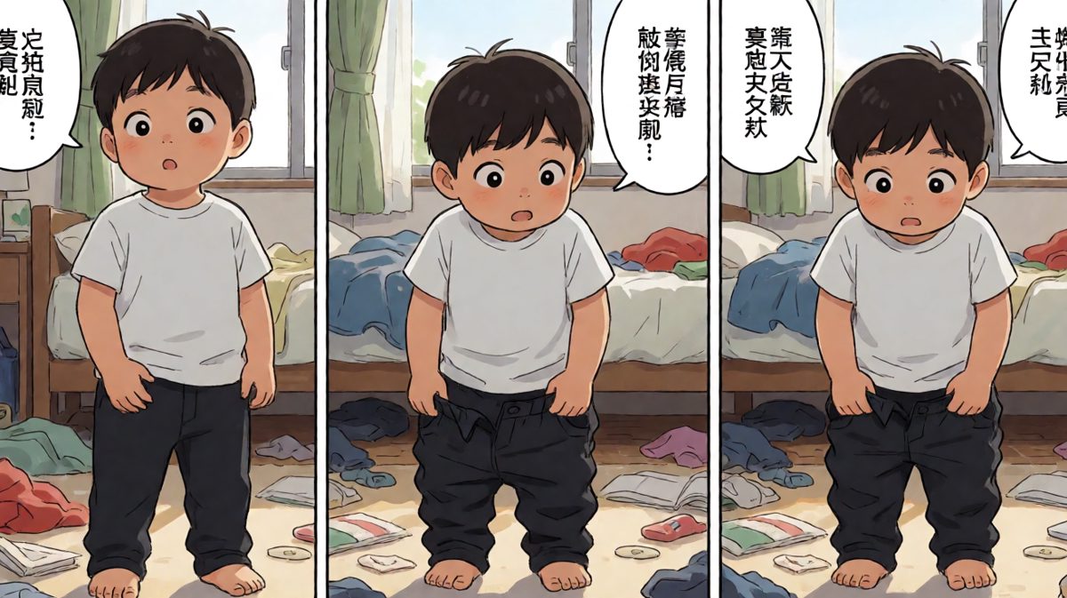 穿裤子也能穿成杂技表演