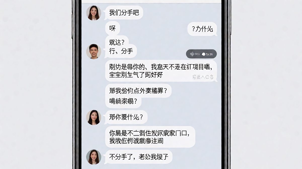 一句「分手吧」引发的反杀，原来被拿捏的是他