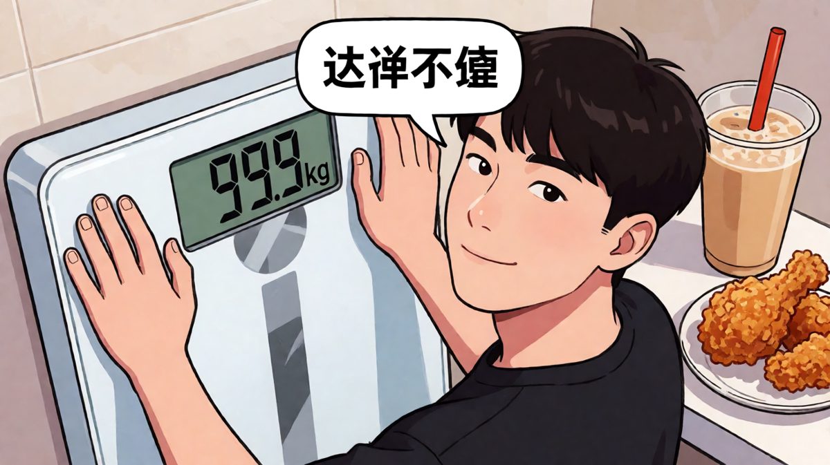 减肥这种事，明天再说，反正明天还有很多天
