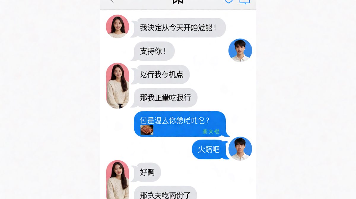 减肥宣言秒变男友独食指南