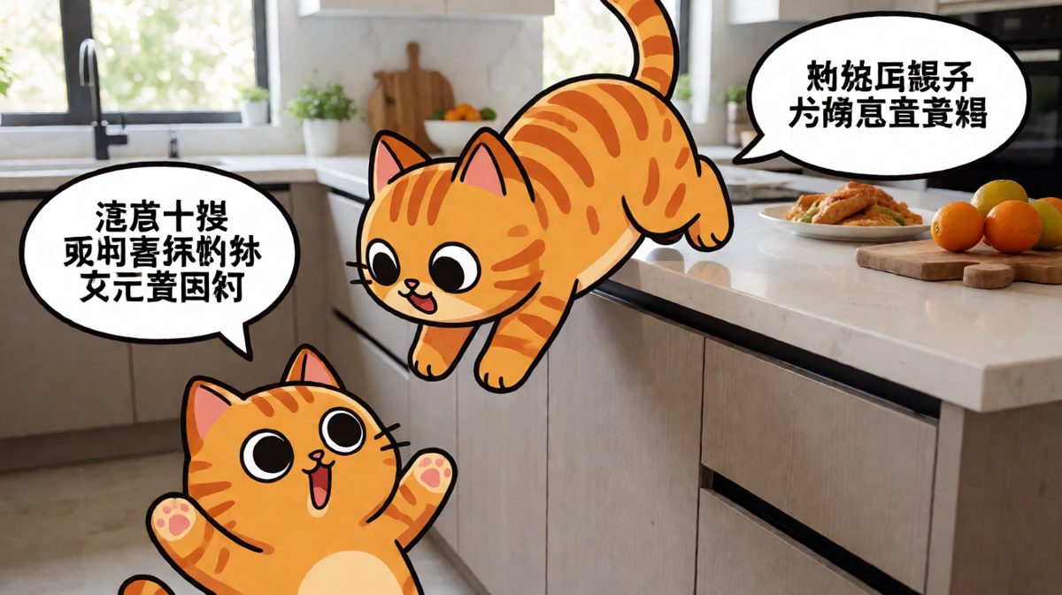 橘猫：我只是想尝尝咸淡而已！