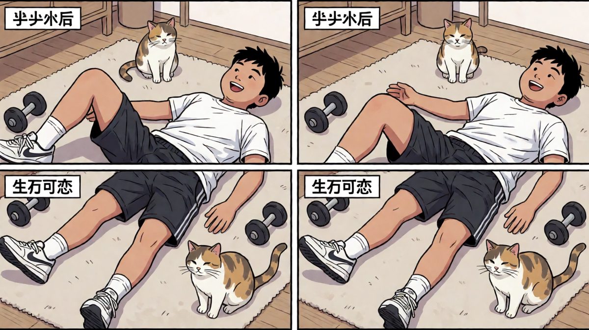 运动半小时，直接累趴