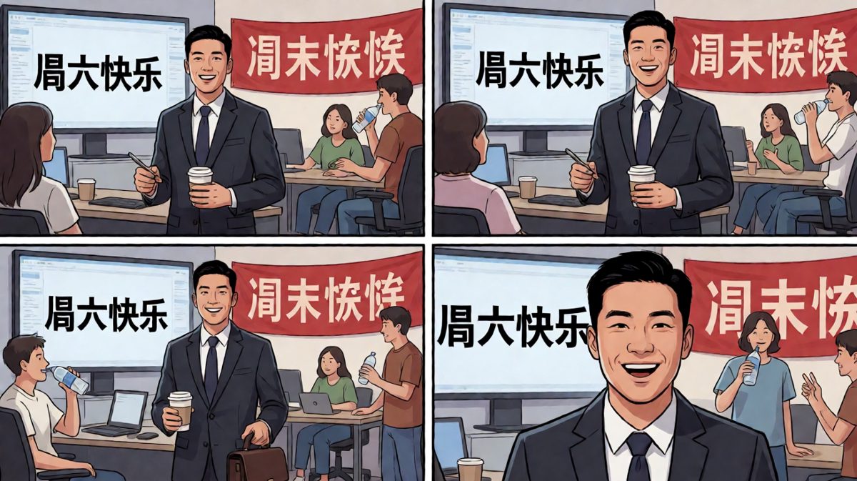 到达公司才发现今天是周六！