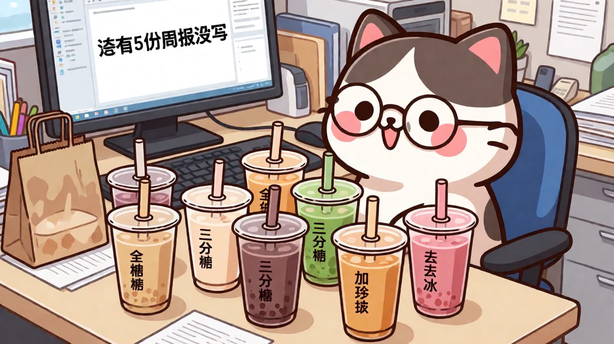 奶茶是打工人的续命水，这句话我刻进DNA了