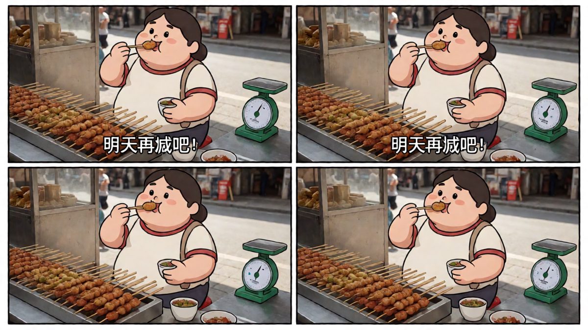 彻底放弃减肥flag继续大吃大喝