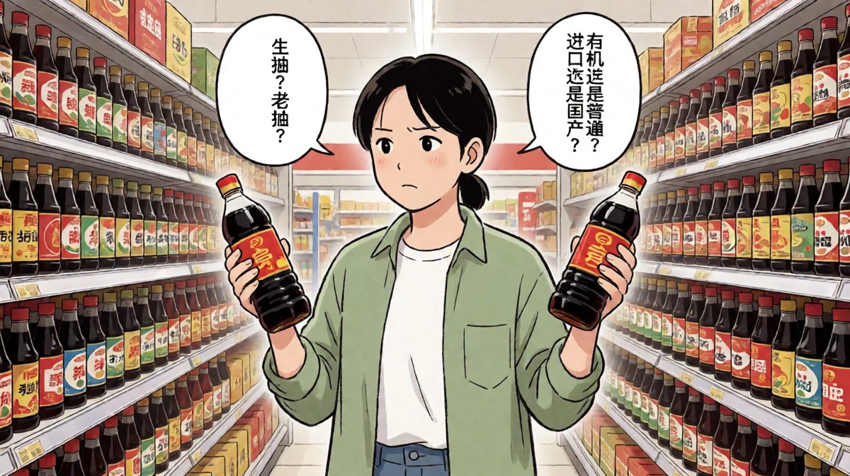 一碗水……啊不，一瓶酱油，怎么选？