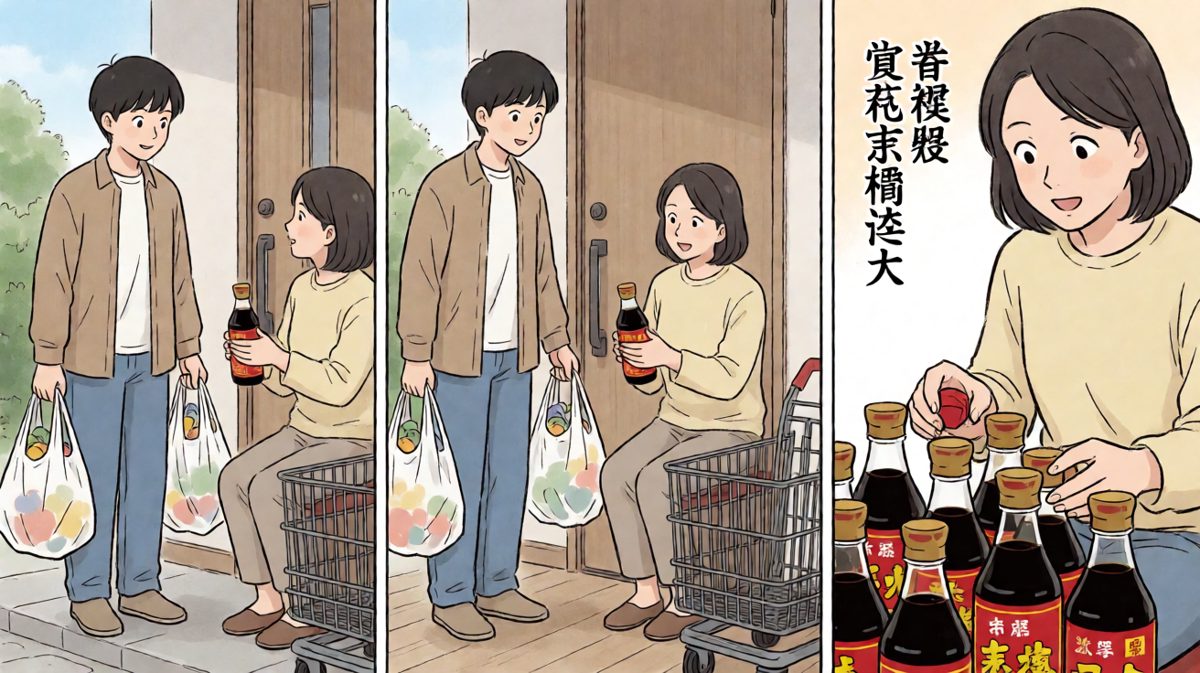 妈：只让你买一瓶啊……