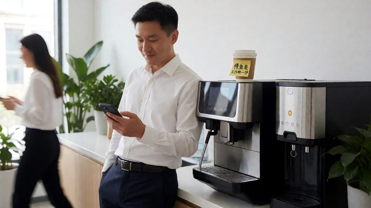 员工以为抓到老板摸鱼，结果老板淡定反问'你看我像在看工作消息吗？'