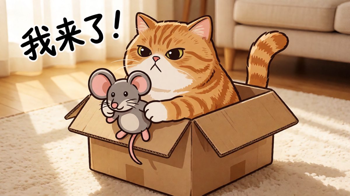 猫：箱子小不大重要，我大就行。