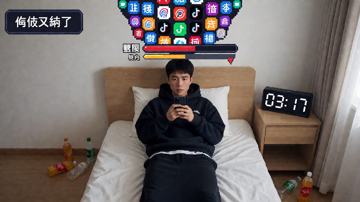 睡前：就刷五分钟。刷完：天怎么亮了？