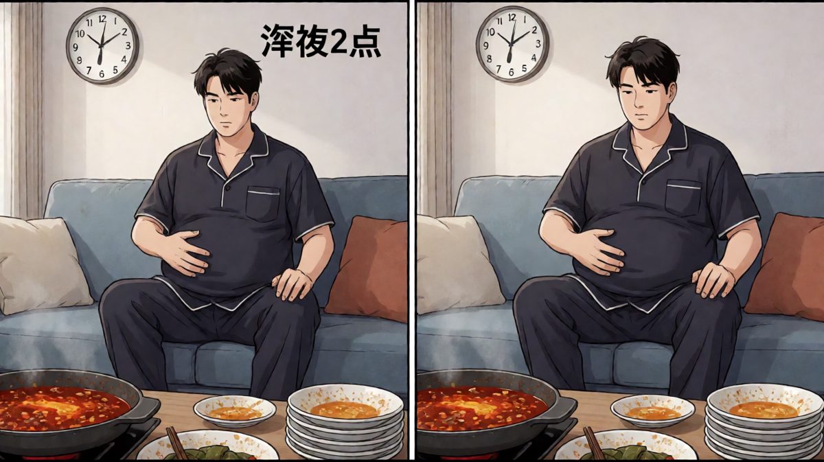 吃饱了，但好像……有点晚了
