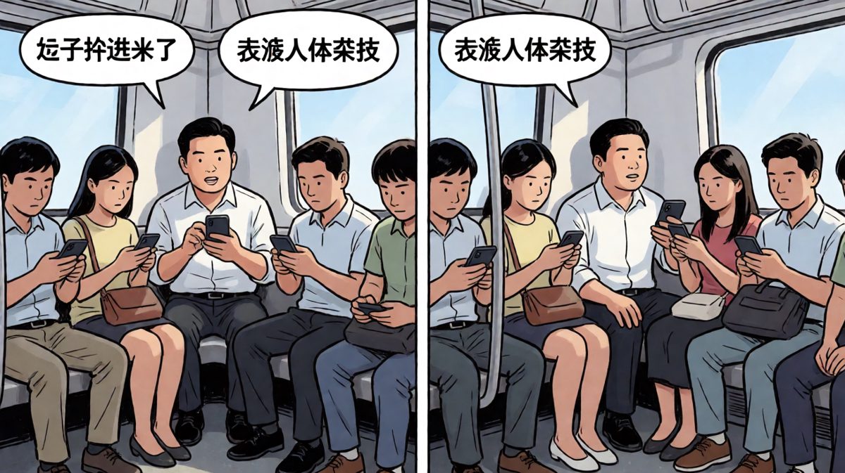 我在车厢里活成了抽象派