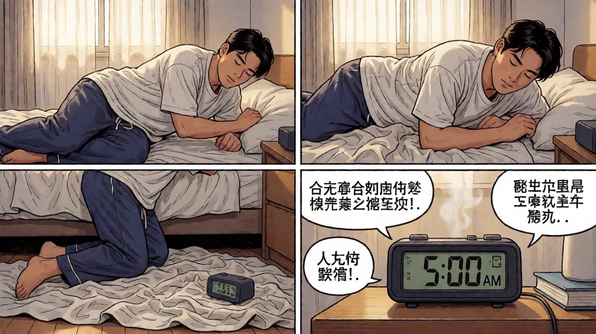 闹钟5点响起，我发誓今天要早起改变人生。