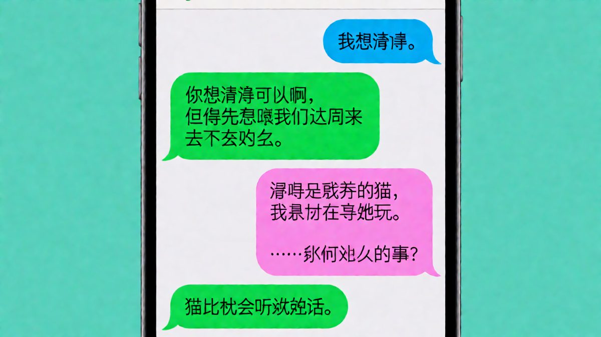 男生把猫的名字叫静静，结果把自己绕进去了