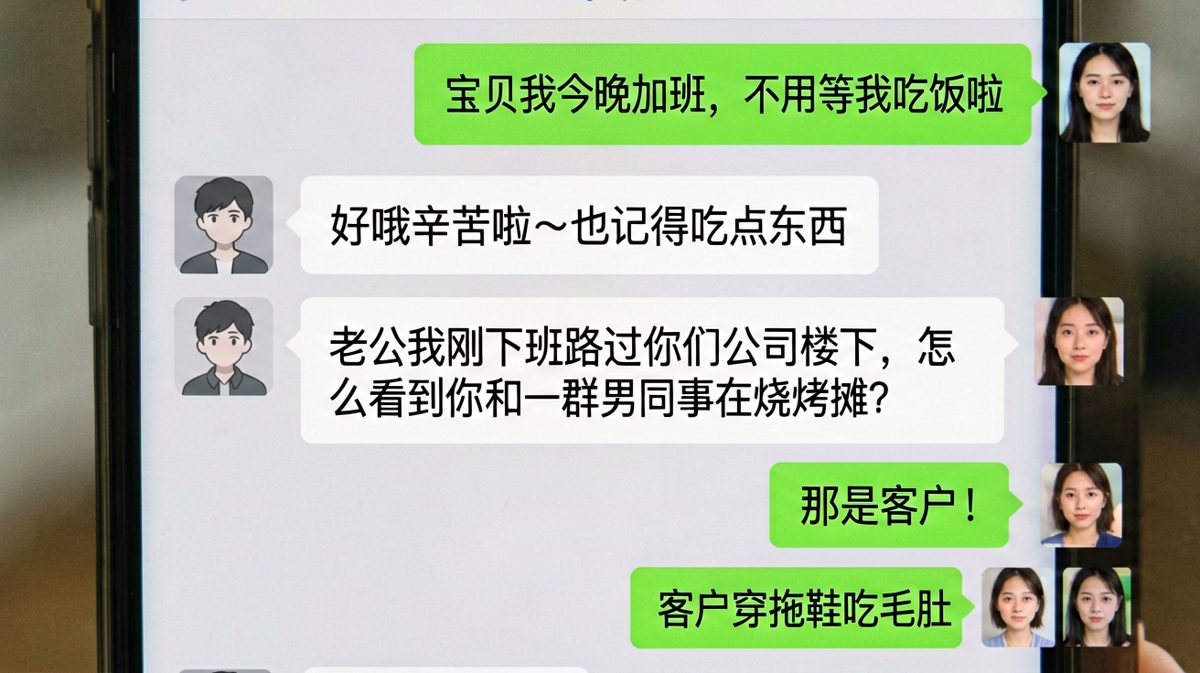 加班借口被当场拆穿，经典翻车现场。