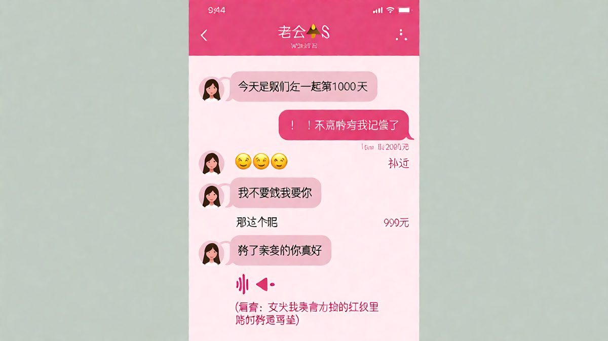 纪念日危机靠转账化解，但真相让人哭笑不得。